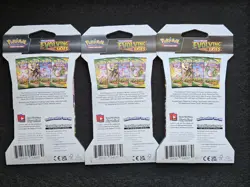 Pokemon TCG Sword And Shield Evolving Skies Sleeved Booster Pack x3 - Image 2