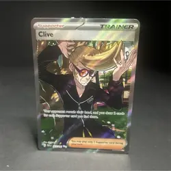 The Pokemon Company Clive Ultra Rare Full Art Holo Paldean Fates 227/091 ENG - Image 1