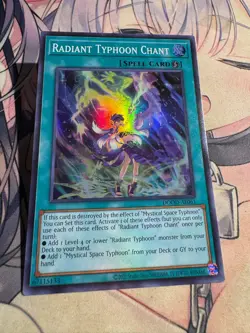 Yugioh Asian English Radiant Typhoon Chant DOOD-AE061 Super rare NM - Image 1