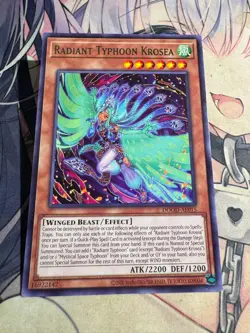 YUGIOH Asian-English Radiant Typhoon Krosea x3 playset DOOD-AE015 Rare - Image 2