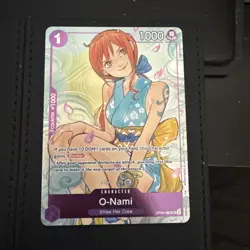 ONE PIECE ENGLISH CARD PROMO HOLO GAME CARTE O-NAMI OP05-062 ALT MINT - Image 1