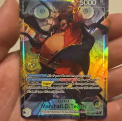 Bandai One Piece CCG Marshall.D.Teach OP16-080 Leader Alt Art Special Foil - Image 1