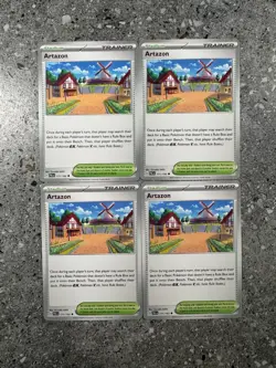 Pokemon TCG Cards 4x (=Playset) Artazon 171/193 Paldea Evolved NM-M - Image 1
