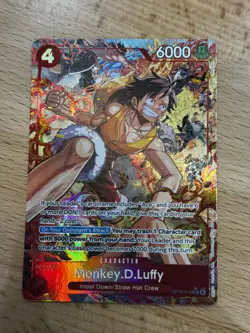 One Piece Card Game CCG TCG Monkey D Luffy SR OP16-015 Alt Alternate Art - Image 1