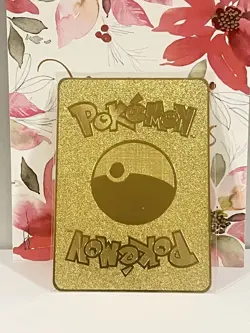 Pikachu I choose You!Gold Metal Pokemon Card- Collectible/Gift/Display - Image 2