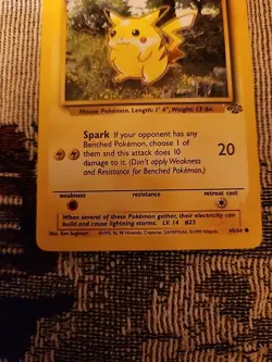 Pokemon TCG Pikachu Jungle 60/64 Mint Condition 1st Edition - Image 3