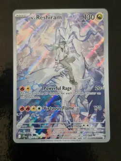 N's Reshiram 167/159 Journey Together Illustration Rare Pokemon TCG Card - Image 1