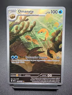Omanyte 180/165 Scarlet & Violet 151 Illustration Rare Pokemon Card - Image 1