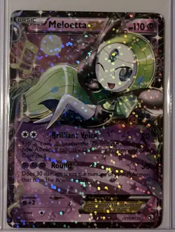 Meloetta EX Full Art Holo Ultra Rare RC11/RC25 Legendary Treasures Pokemon Card - Image 1