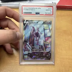 PSA 10 Mewtwo V 074/071 SR S10b Pokemon GO 2022 Japanese Pokemon Card GEM MINT - Image 1