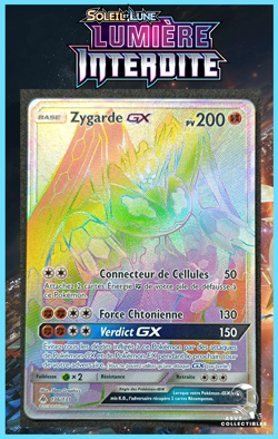 Pokemon Card Zygarde GX 136/131 Raimbow SL6 Sun Moon Forbidden Light FR NM - Image 1