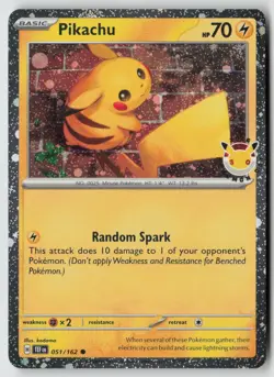 Pikachu (Pokemon Day 2026) 051/162 - Miscellaneous Cards & Products - PTCG - LP - Image 1