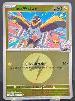 Pokemon Iono's Wattrel #071/217 English Ascended Heroes Reverse Holo - Image 1