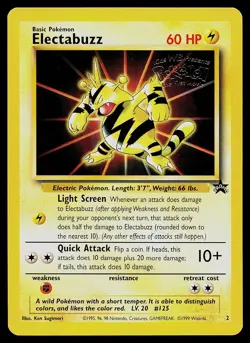Pokemon Card - Electabuzz Wizards Black Star Promos 2 Promo - Image 1