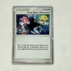 2007 Pokemon Mysterious Treasures Time-Space Distortion Secret Rare 124/123 - Image 1
