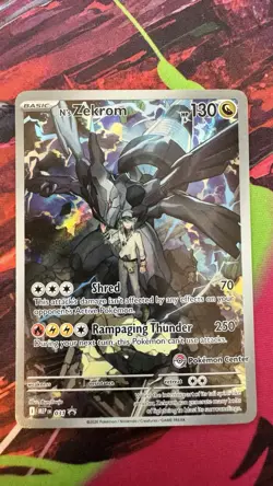 N’s Zekrom 031 Pokemon Center Exclusive Stamped Ascended Heroes ETB Promo MEP - Image 1