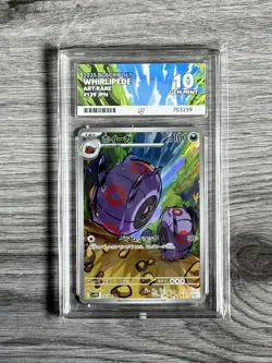Pokemon Japanese Whirlipede Art Rare 139/086 Black Bolt ACE 10 Gem Mint SV11B - Image 1
