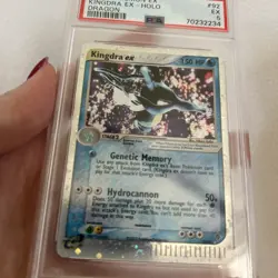 Pokemon Kingdra EX Dragon #92/97 Holo Ultra Rare Graded Slab PSA 5 2003 English - Image 3