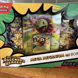 Pokemon TCG: Mega Evolution Ascended Heroes - Mega Meganium ex Box SEALED - Image 3