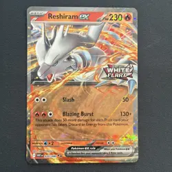 Reshiram ex 020/086. White Flare stamp . Sv: White Flare Holo. Pokemon TCG - Image 1