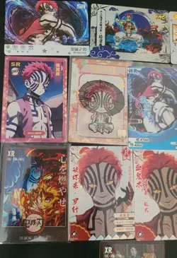 Akaza Card Lot - Demon Slayer Anime CCG 12 Cards Upper Rank - Image 2