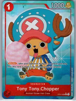Tony Tony.Chopper (Full Art) ST01-006 English PRB01 - One Piece Card - NM - Image 1