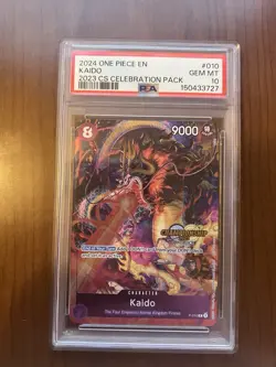 One Piece Celebration Pack Kaido Championship 2023 Promo P-010 English PSA 10 - Image 1