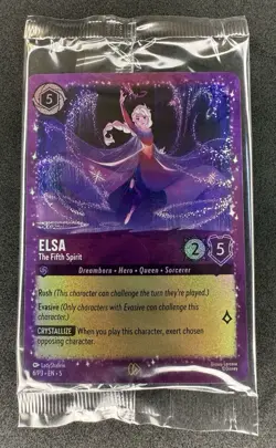 ❄ Elsa - The Fifth Spirit 6/P3 [Glitter Foil] SEALED Promo Disney Lorcana ❄ - Image 1