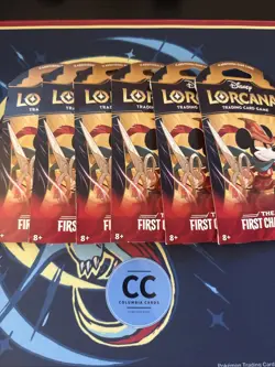 Disney Lorcana First Chapter Sleeved Booster Pack Art Bundle Lot of 6 All Mickey - Image 1