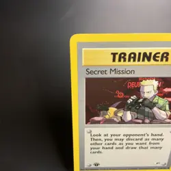 Secret Mission 118/132 1st Edition Gym Heroes Vintage Pokemon Card LP 1999 WOTC - Image 2