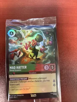 D23 Disney Lorcana Mad Hatter Promo Card - Image 1