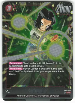 Android 17 FB02-015 SR Dragon Ball Super Card - Image 2