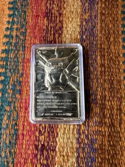 23K Gold Plated Pokemon Pikachu Trading Card-1999 Burger King In Case - Image 2