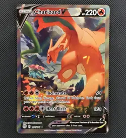 Charizard V 154/172 Alt Art Brilliant Stars Alternate Full Art SWSH09 Pokemon NM - Image 1