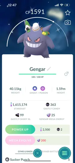 Pokemon Go Shiny Gengar Halloween Hat - Image 1