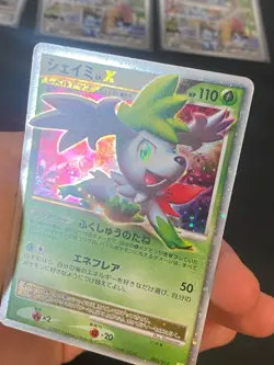 JAPANESE POKEMON SHAYMIN LV.X 003/012 PTS DECK PLATINIUM - EXC+ - Image 2