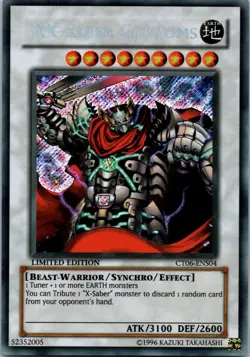 Yugioh XX-Saber Gottoms CT06-ENS04 Limited Edition Secret Rare NM - Image 1