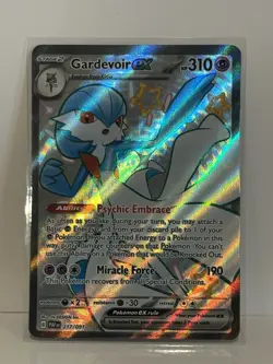 Gardevoir ex 217/091 SV: Paldean Fates Shiny Holo Full Art Pokemon Card - NM - Image 1