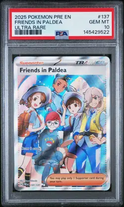 Friends in Paldea 137 Pokemon Prismatic Evolutions UR PSA 10 GEM MINT Card - Image 1