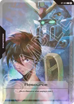 Gundam Card Game Resource FOIL BETA/TRIAL ED RP-001 PROMO English - Image 1