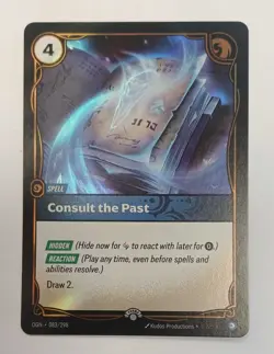 Riftbound Consult The Past Nexus Night Promo Card 083/298 - Image 1