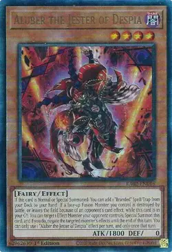 Aluber the Jester of Despia RA02-EN016 Ultimate Rare 1st Edition YuGiOh Card - Image 1