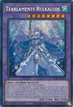 Tearlaments Rulkallos DABL-EN039 Secret Rare Yu-Gi-Oh Card 1st Edition New - Image 1