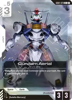 Gundam Aerial Promo GD01-070 GUNDAM TCG CARD GAME ENGLISH NEWTYPE RISING - Image 1