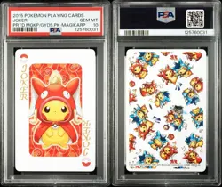 PSA 10 Pokemon Card Magikarp Pikachu Joker Playing Cards 2015 Japanese - Image 1