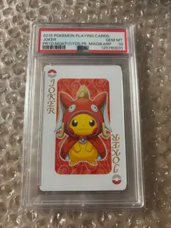 PSA 10 Pokemon Card Magikarp Pikachu Joker Playing Cards 2015 Japanese - Image 2