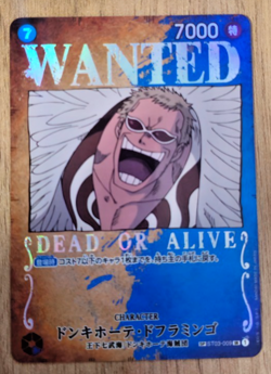 Donquixote Doflamingo ST03-009 SP WANTED Alt Art Pillars of Strength OP Card JP - Image 2