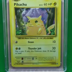 CGC 9 Pikachu 35/108 XY Evolutions Pokemon TCG Mint Card Grade 2016 Yellow Cheek - Image 2