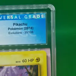 CGC 9 Pikachu 35/108 XY Evolutions Pokemon TCG Mint Card Grade 2016 Yellow Cheek - Image 4