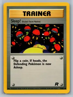 Sleep! (Rocket's Secret Machine) Team Rocket #79/82 Common Pokemon Card - Image 1